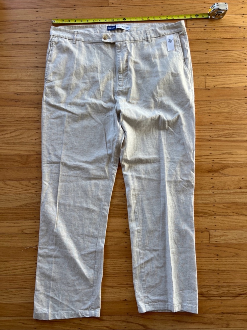 NWT Old Navy Cream Linen Pant Men’s 44